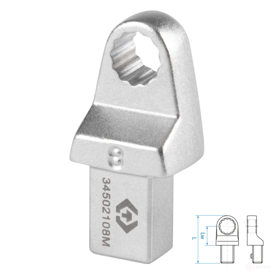Folding nozzle of the "FIT" series, 8 mm, 9x12 mm KING TONY 34502108M