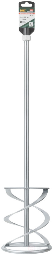 Миксер для тяжелых строительных смесей усиленный Профи, хвостовик М14, 140х590 мм, 04285