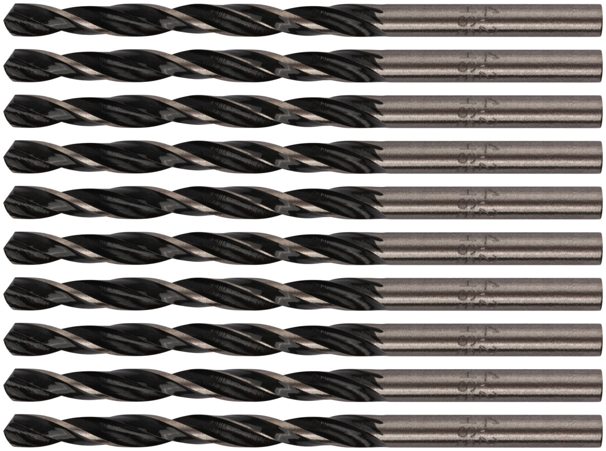 Сверла по металлу HSS черненые 4,2x75 мм (10 шт.)