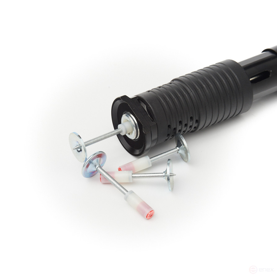 Pyroxylin mounting nails PA42-Q2 (round washer, red, 200 pcs/pack) FEDAST