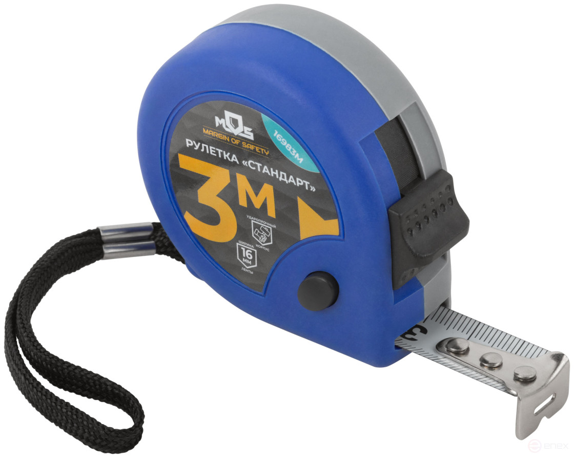 Tape measure "Standard" 3 m x 16 mm
