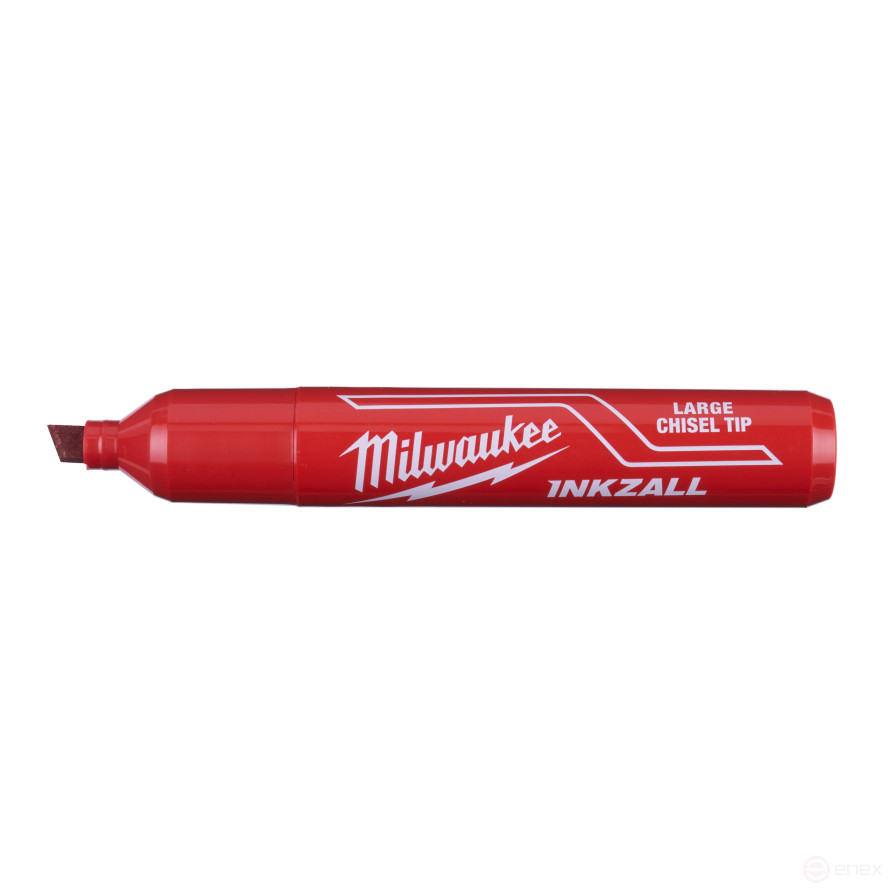 Large Red INKZALL™ marker for construction site, 12 pieces