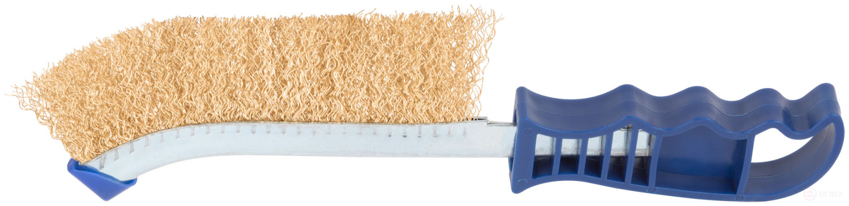 Щетка зачистная, латун. витая проволока 0,3 мм, пластиковая ручка, 250 мм, CUTOP Profi