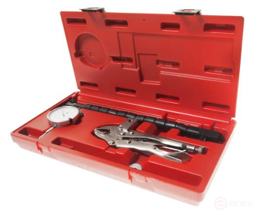 A set of tools for checking the axial displacement of the JTC brake disc