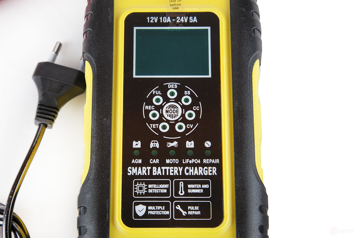 Зарядное устройство для AGM, жидкостных и LiFePo4 аккумуляторов с десульфатором12-24V/6-180AН