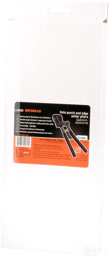 Дырокол-кромкогиб 6мм (АвтоDело) 40130