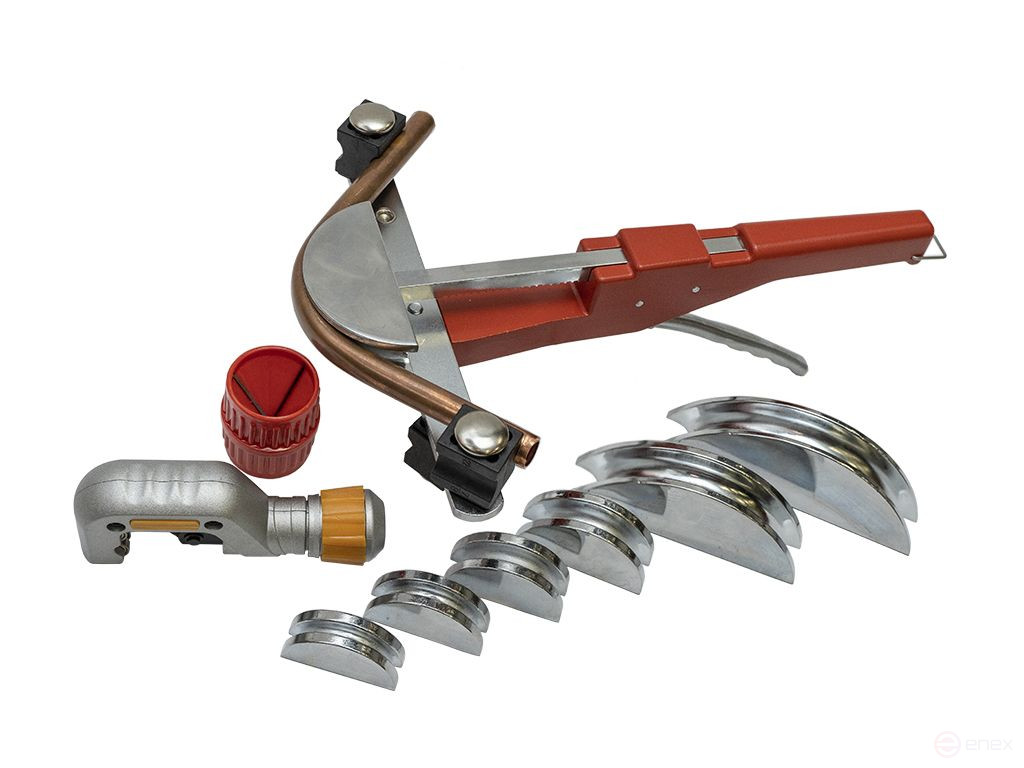 VOLL V-Bend M Manual Crossbow Tube Bender for Copper Pipes, 1/4"-7/8" set in a drawer