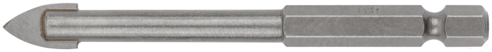 Сверло по кафелю и стеклу, шестигранный U-хвостовик под биту 8х85 мм