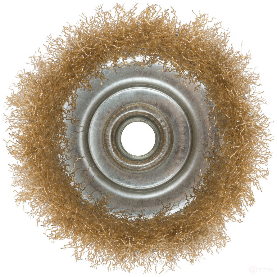 Korschetka, type "cup", nut M14, latuned steel wavy wire 100 mm