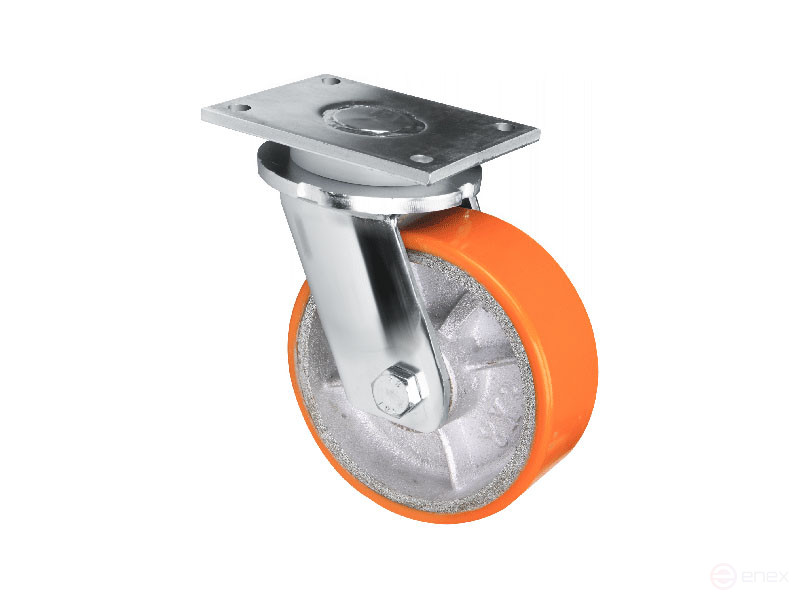Pivoting heavy-duty wheel support