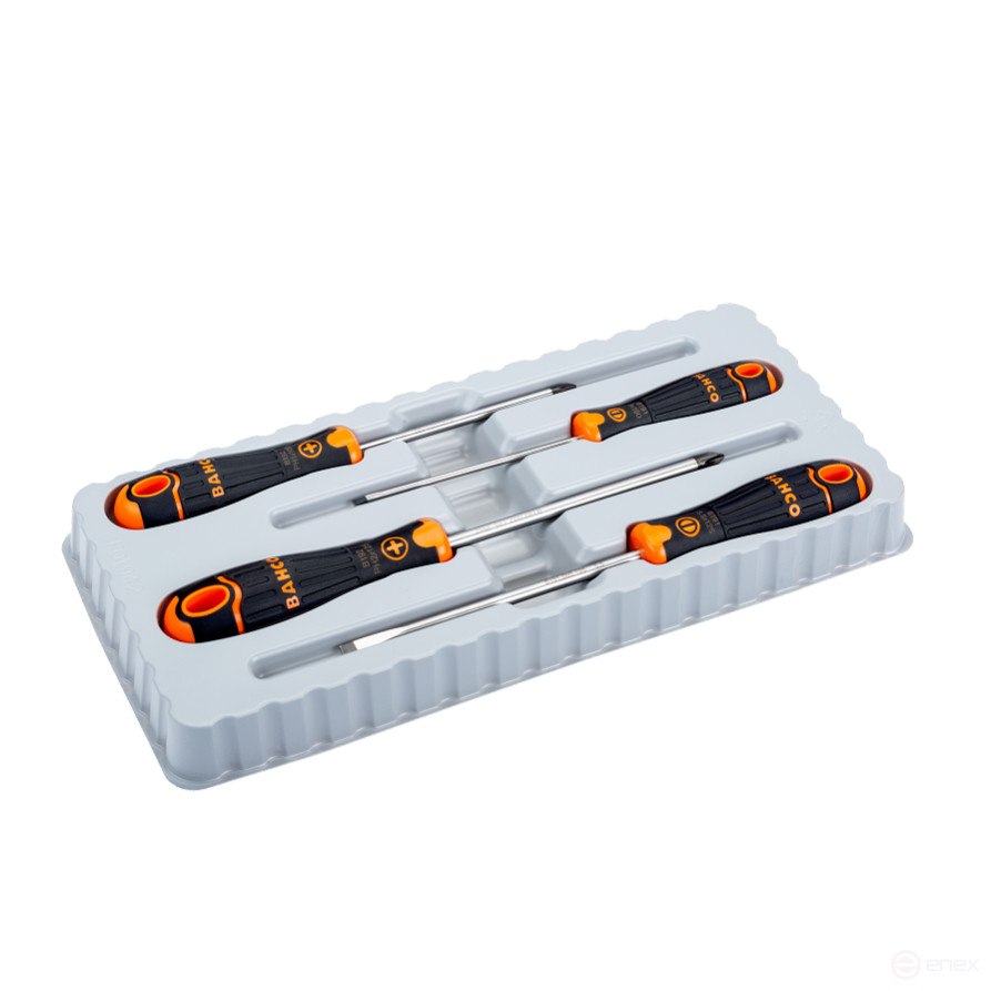 Screwdriver set slot/PH, 4 pcs