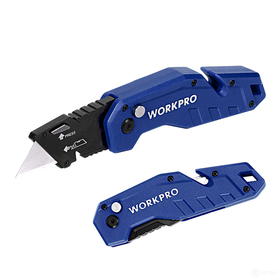 Universal Folding Knife with replaceable blade WP211008 WORKPRO