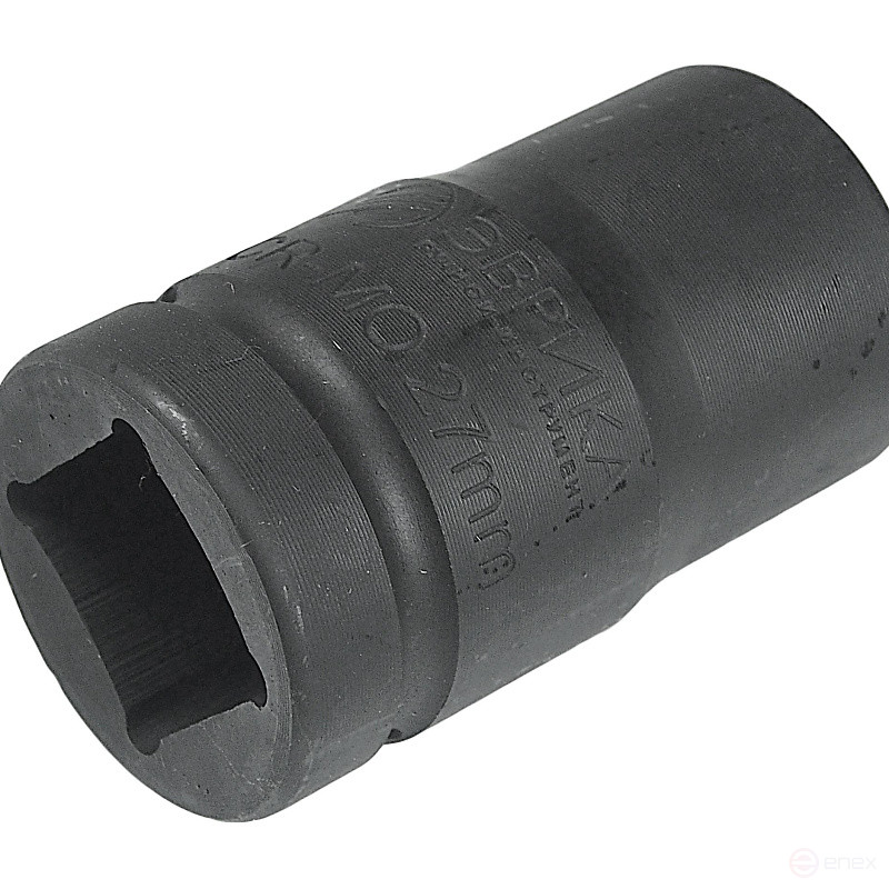 Головка торцевая 27мм 1" 6-гранная ударная L=78мм ЭВРИКА ER-95271 1/4/40