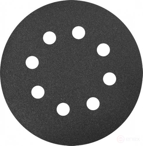 Шлифкруги Ф125 мм, К180, на липучей основе с отверстиями, 5 штук, для камня