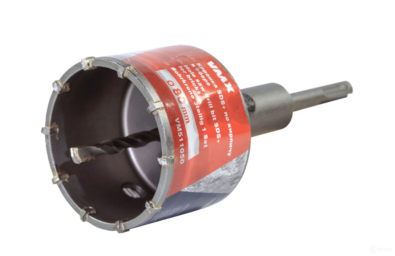 Коронка SDS+ ф80 мм по кирпичу в сборе