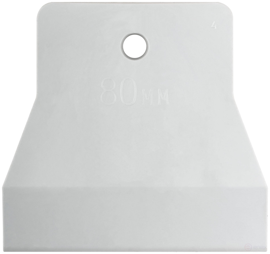 White rubber spatula 80 mm