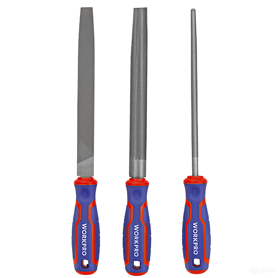 Files 200mm 3 pcs Set WP201702 WORKPRO