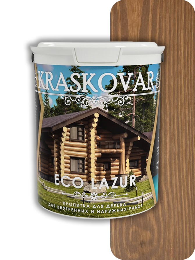 Impregnation for wood Kraskovar Eco Lazur Mahogany 2 l.