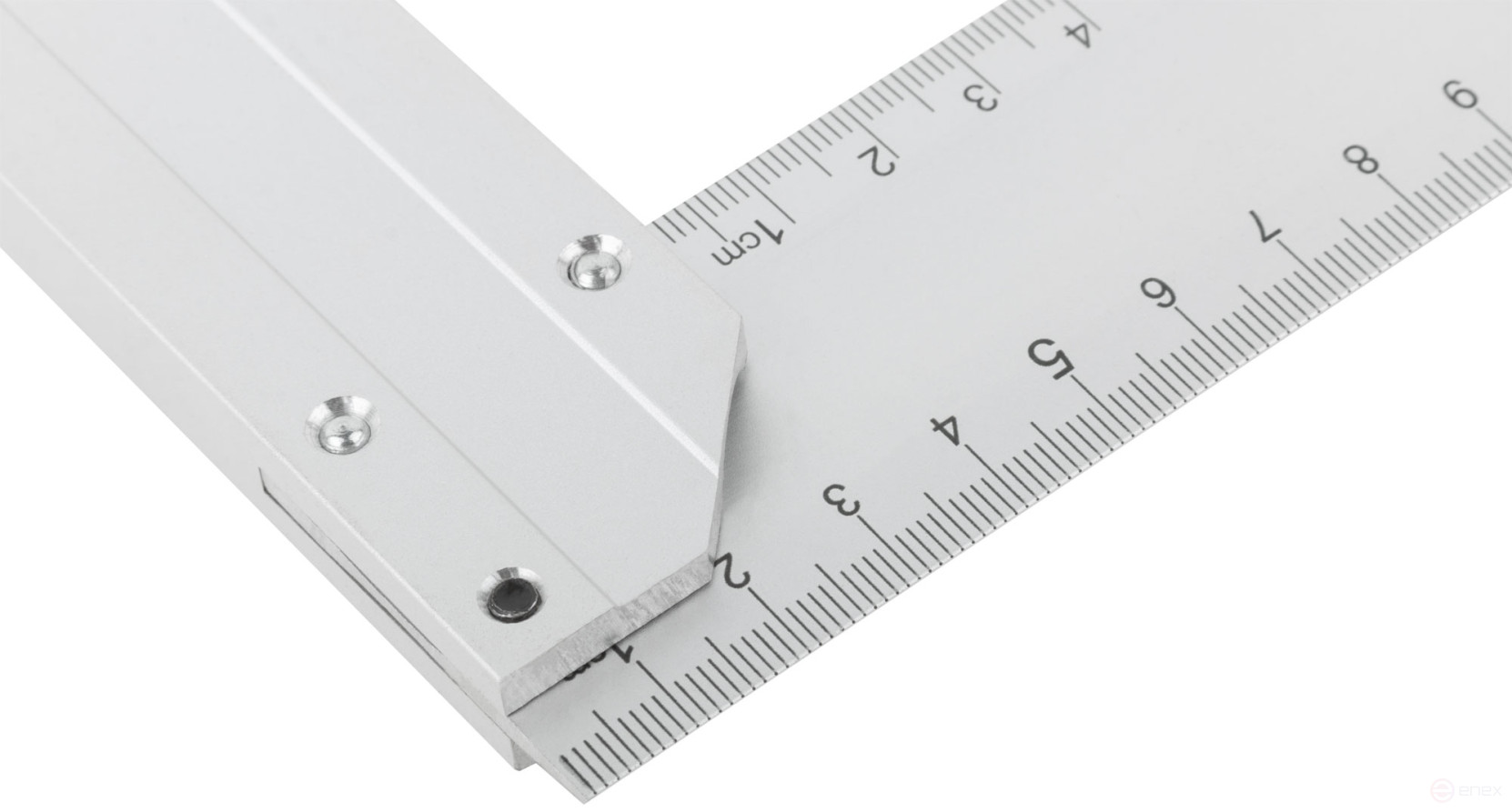 Угольник столярный литой алюминиевый Профи 250 мм