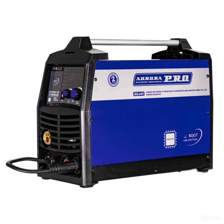 Synergistic inverter welding semi-automatic AuroraPRO SPEEDWAY 205 SYNERGIC (MIG/MAG+MMA+TIG lift)