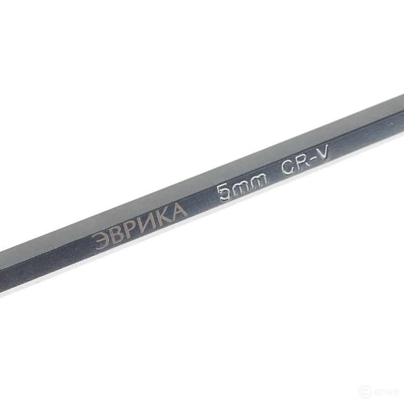 Ключ шестигранный 5мм ER-76405XL: Г-образный экстрадлинный ЭВРИКА /1/12/84