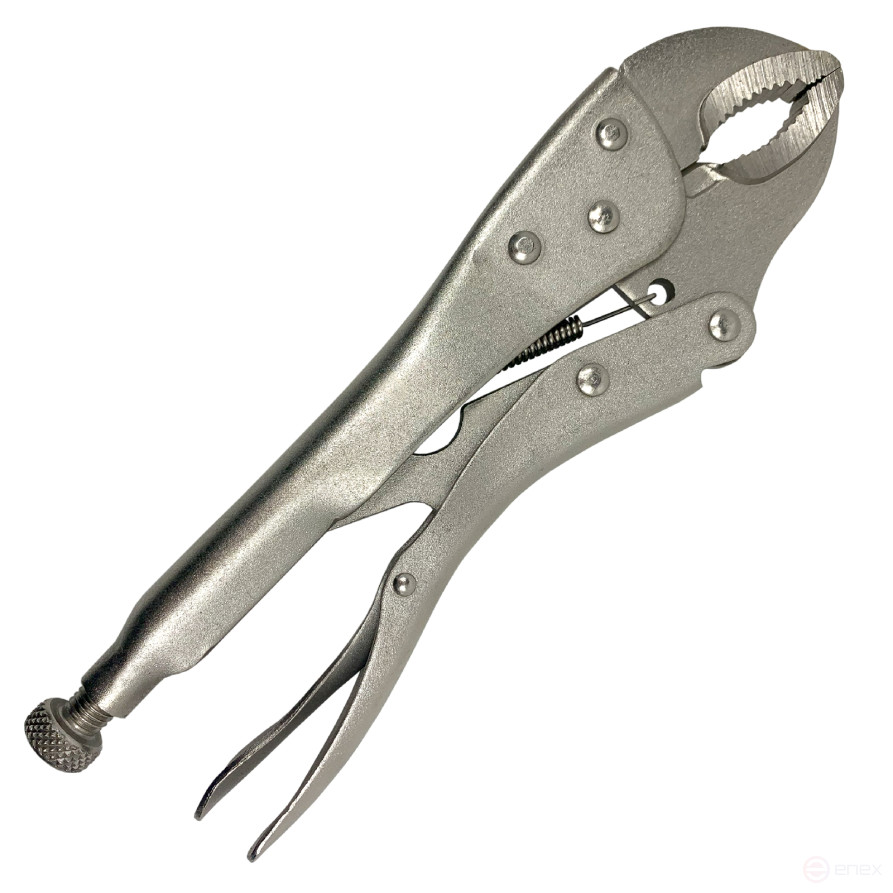 Locking pliers with curved clips 250mm WP231071 WORKPRO
