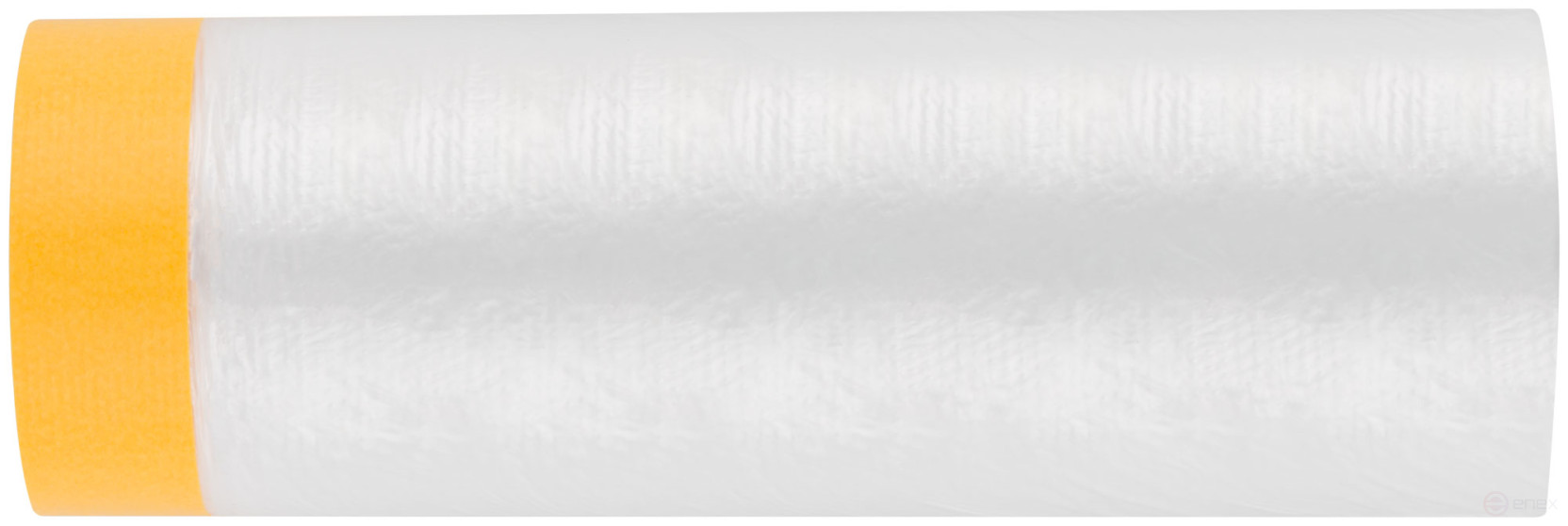 Clever Cover: укрывная пленка с золотистой малярной лентой, статически заряжена, 7 мкр., 270 см х 17 м