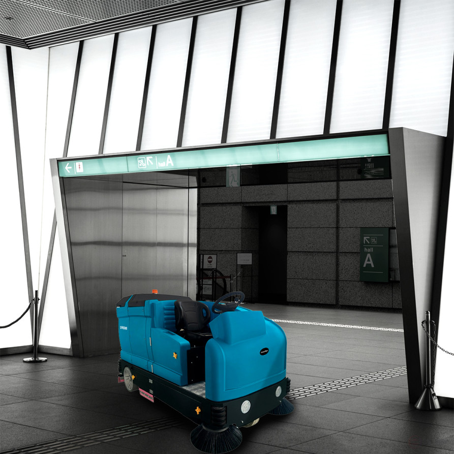 Комбинированаая подметально-поломоечная машина с сиденьем оператора S1450R B (литиевые АКБ)