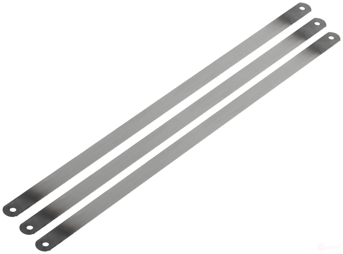 Hacksaw blades for metal 300x12 mm, tool steel, 3 pcs. ( 24 TRI ), PVC envelope