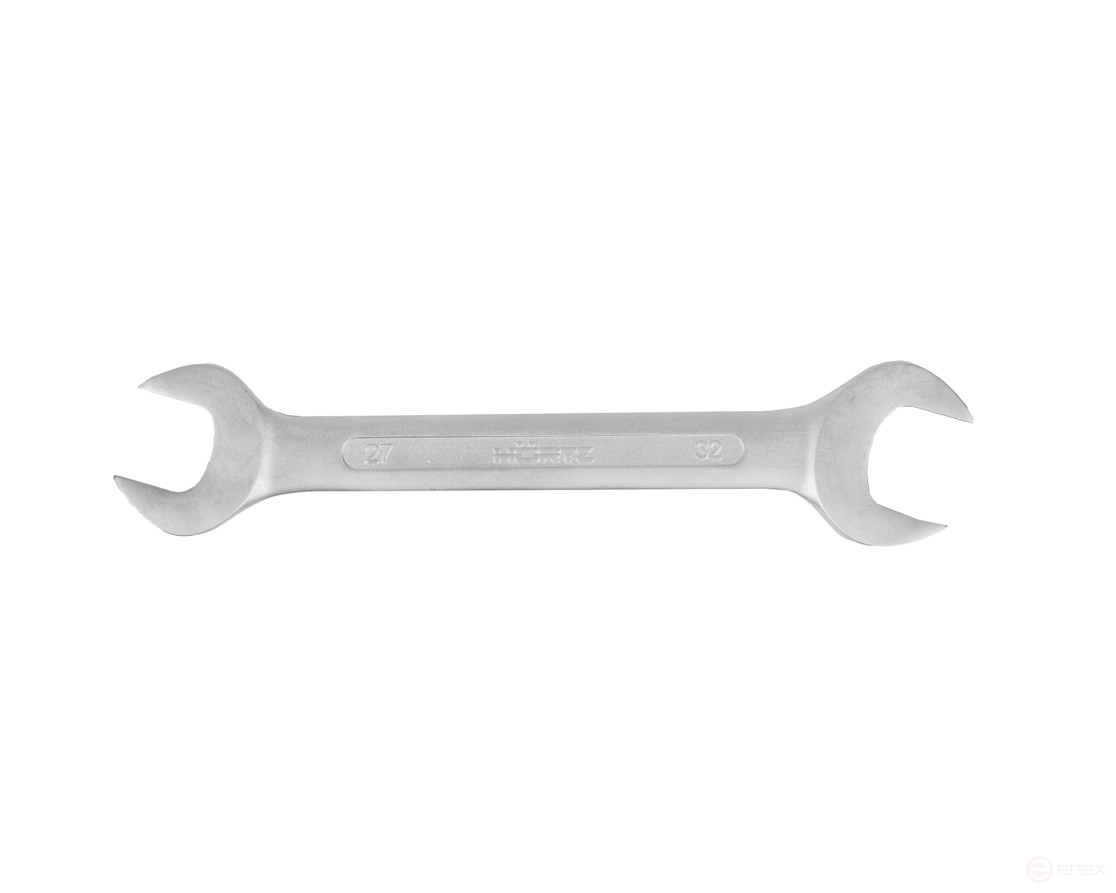 Ключ гаечный рожковый двусторонний 27х32 хромирование HORTZ (7811-0469)