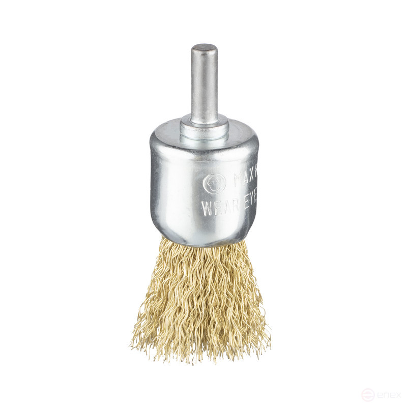 Brush 852 conc., corrugated BRASS for drills xb 6 mm D19 mm BS 0.3 pack. 1/60/180