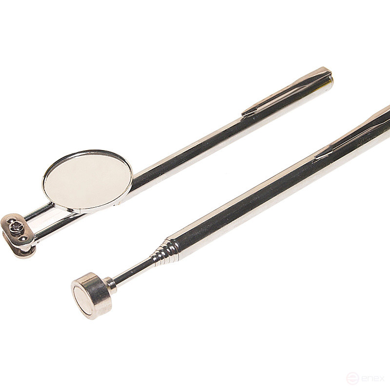 Набор ER-53011 зеркало телескопическое, круглое, 30 мм./магнит телескопический до 1,3 кг, max длина 60,5см ЭВРИКА 1/25/100