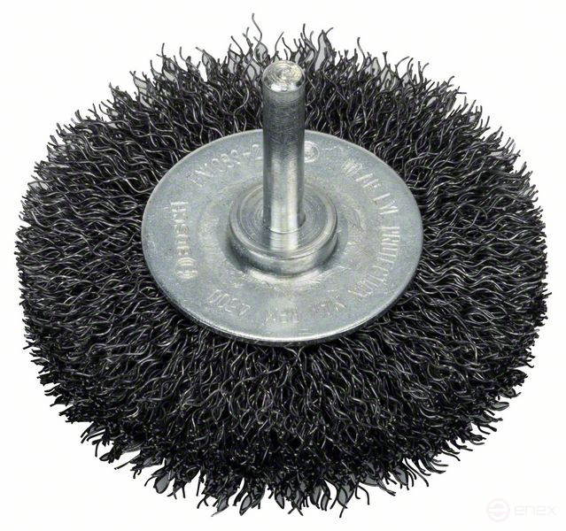 Дисковая щетка с волнистой стальной проволокой, 75x0,3 мм 75 mm, 0,3 mm, 16 mm