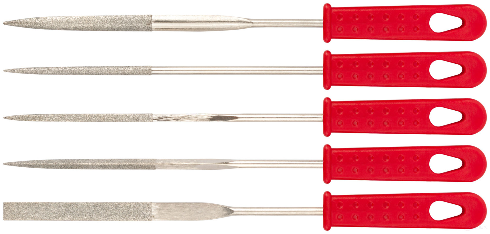 Надфили алмазные, 5 шт., 3x160/50 мм ( узкие )