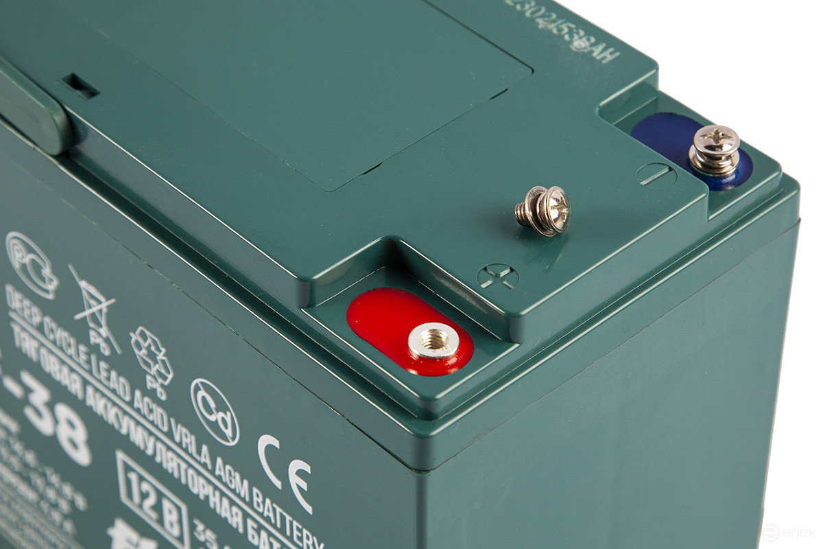 Traction battery RuTrike 6-EVF-38 (12V38A/H C3)