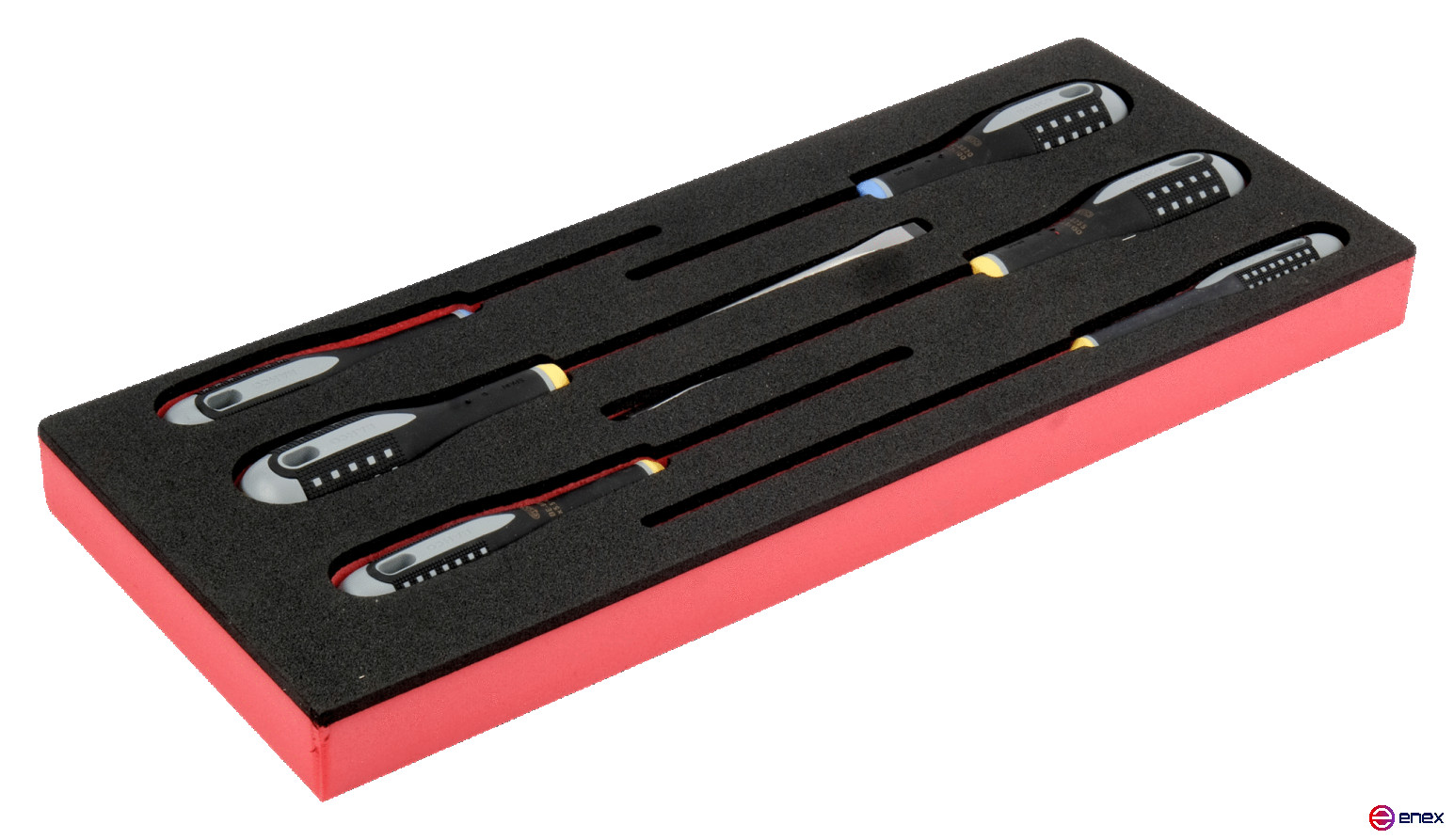 Fit&Go Набор отверток шлицевых и Pozidriv в ложементе, 6 шт