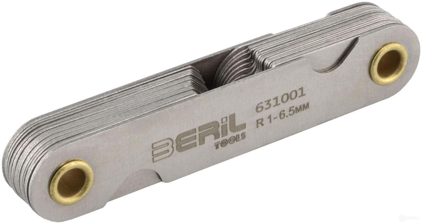 BERIL radius template No. 1 (1.0 - 6.5 mm)