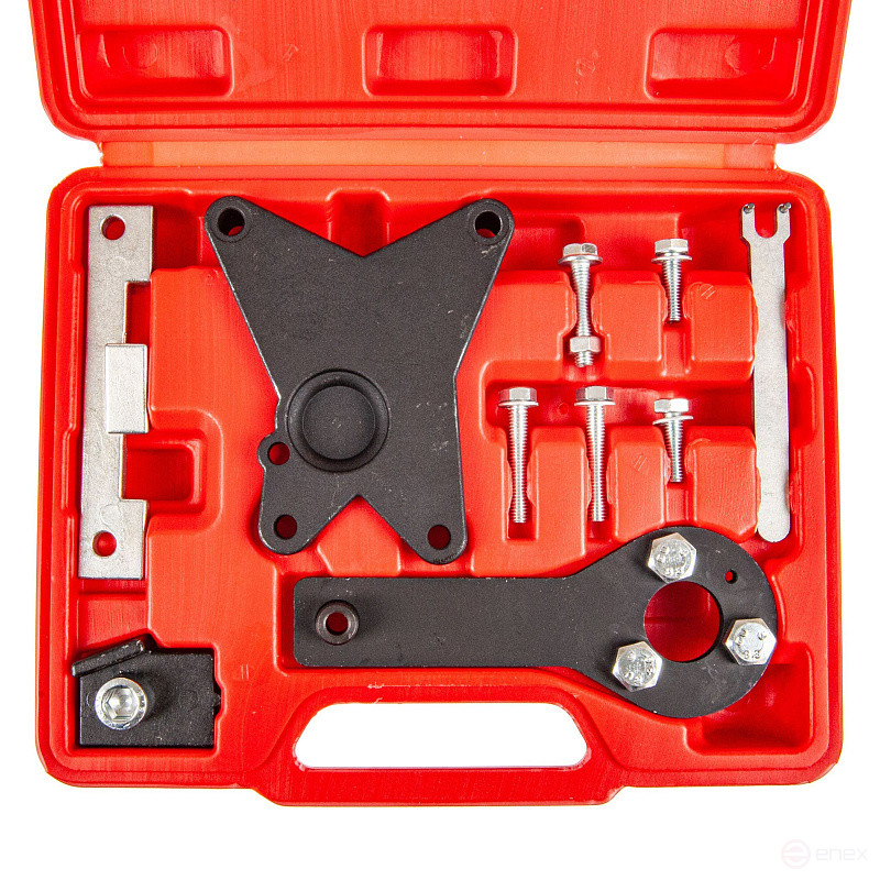 A set of clamps for servicing engines ER-86734 Fiat, Lancia (1.2/1.4 8V), EUREKA case /1/10