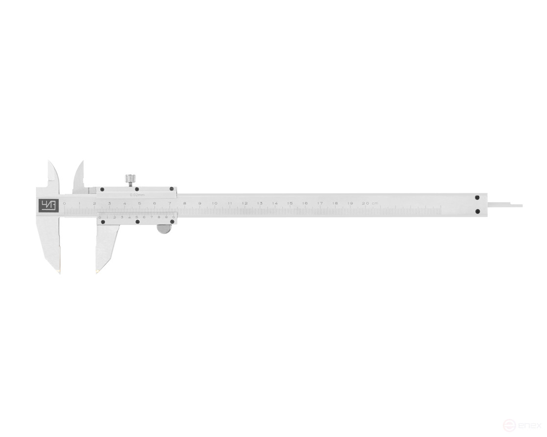 Vernier caliper marking SHTSRT I - 200 0.02 with carbide jaws CHEESE