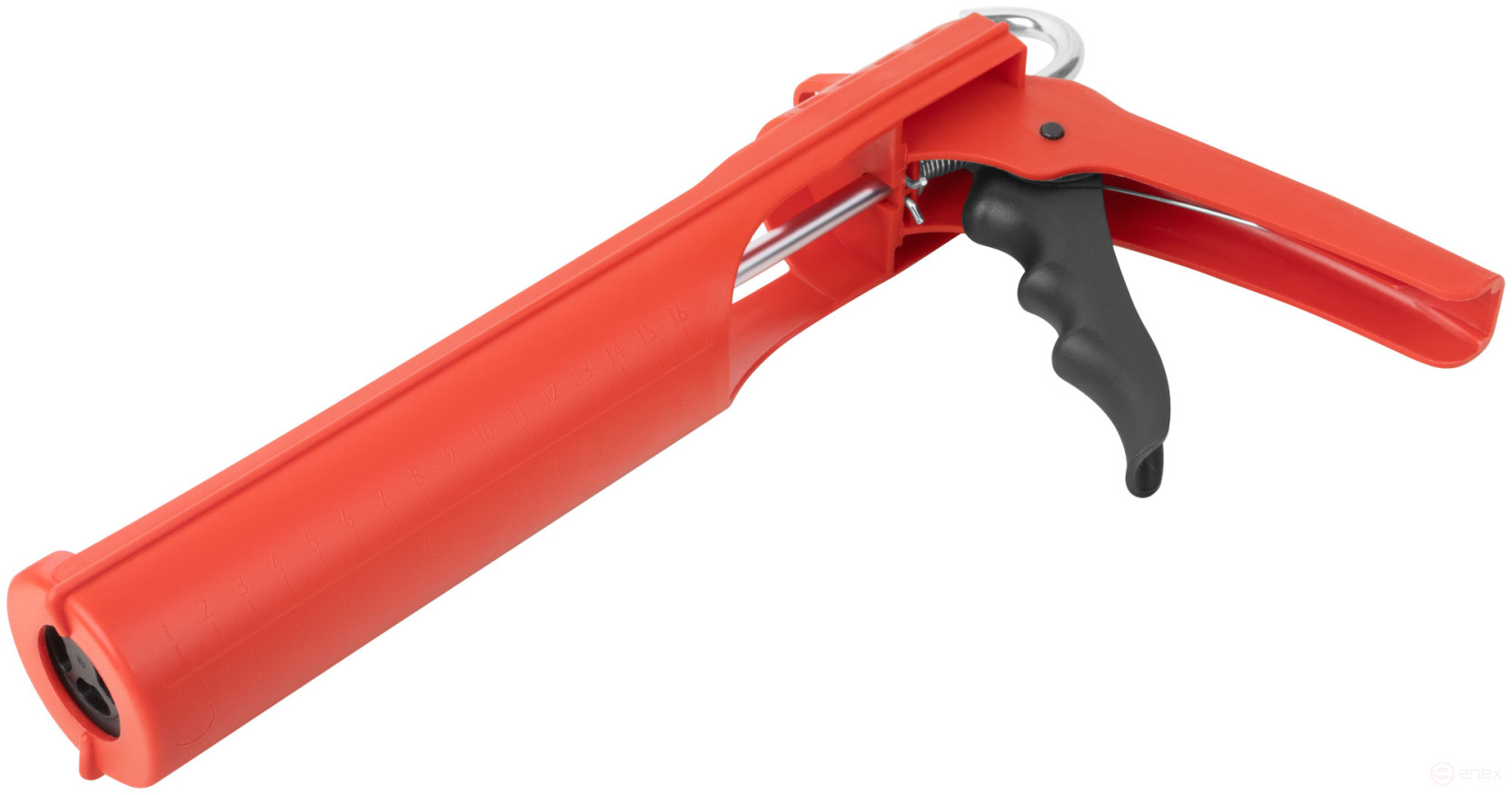 Sealant gun 225 mm semi-shell, polypropylene case reinforced with fiberglass