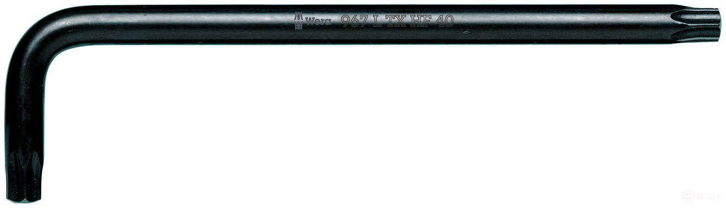 967 L TORX® HF Г-образный ключ с фиксацией крепежа, BlackLaser, TX 10 x 85 мм