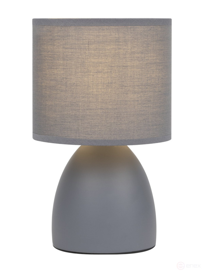Rivoli Nadine 7042-501 Table Lamp 1 * E14 40W ceramic grey with lampshade