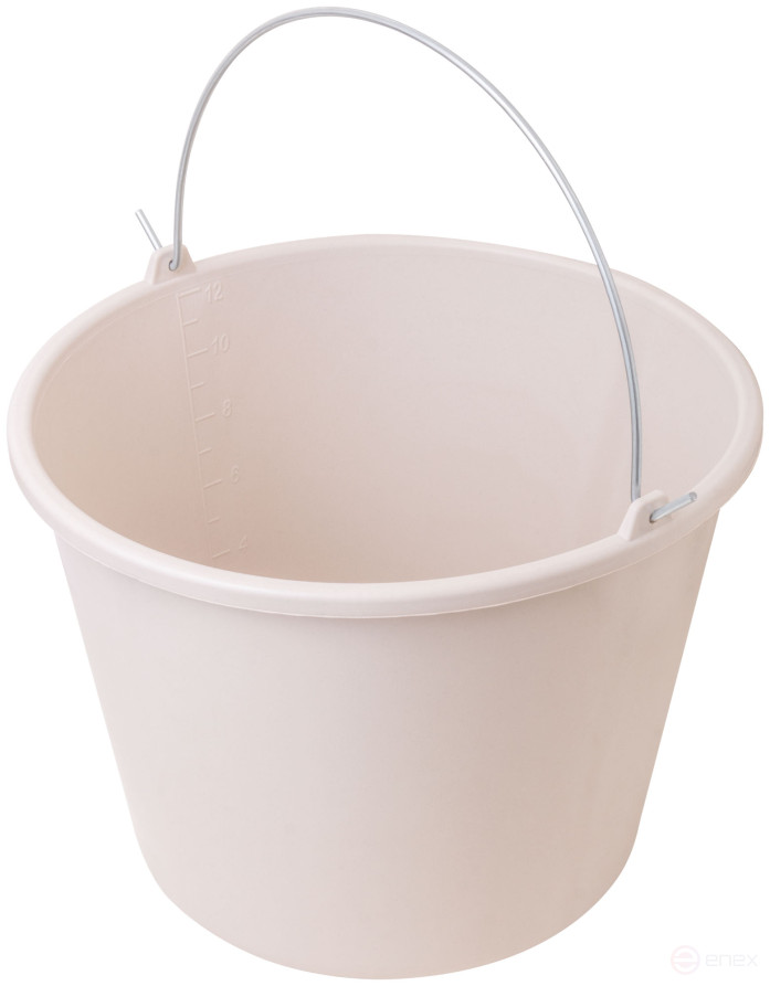 Construction plastic elastic bucket for mixing 12 l mortar