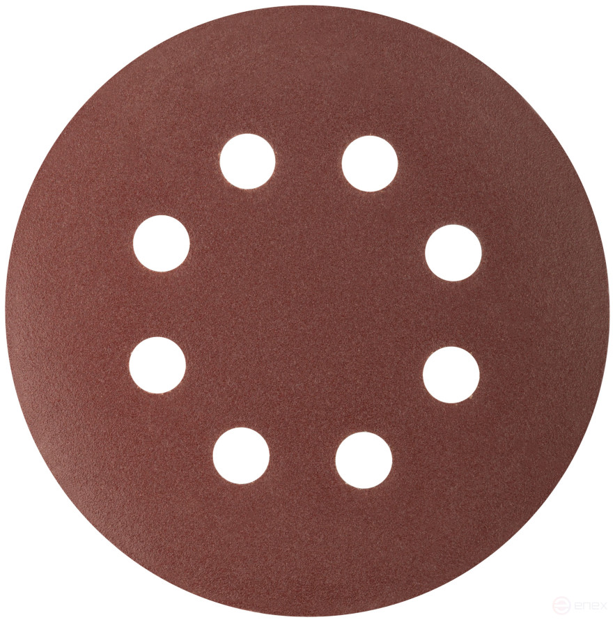 Grinding wheels with holes (Velcro), aluminum oxide, 125 mm, 5 pcs. P 150