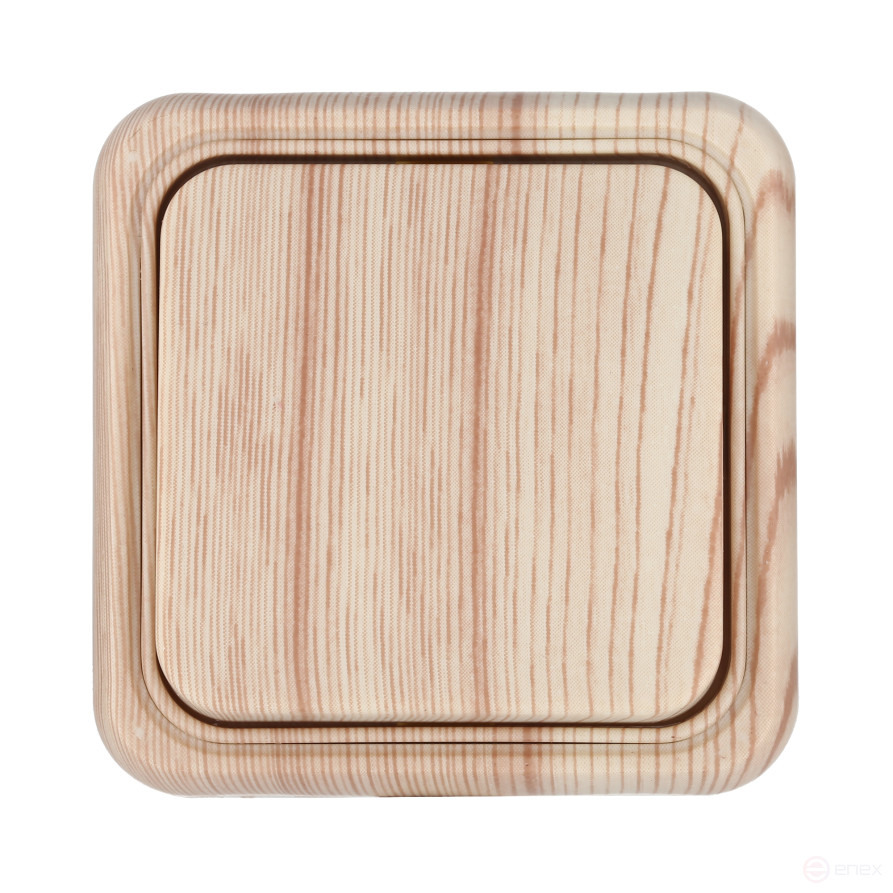 Single-key switch for open installation, scheme 1 (pine), Standard