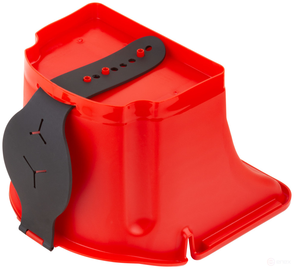 Ковш для краски 1,6 л. с фиксируемой ручкой, красный