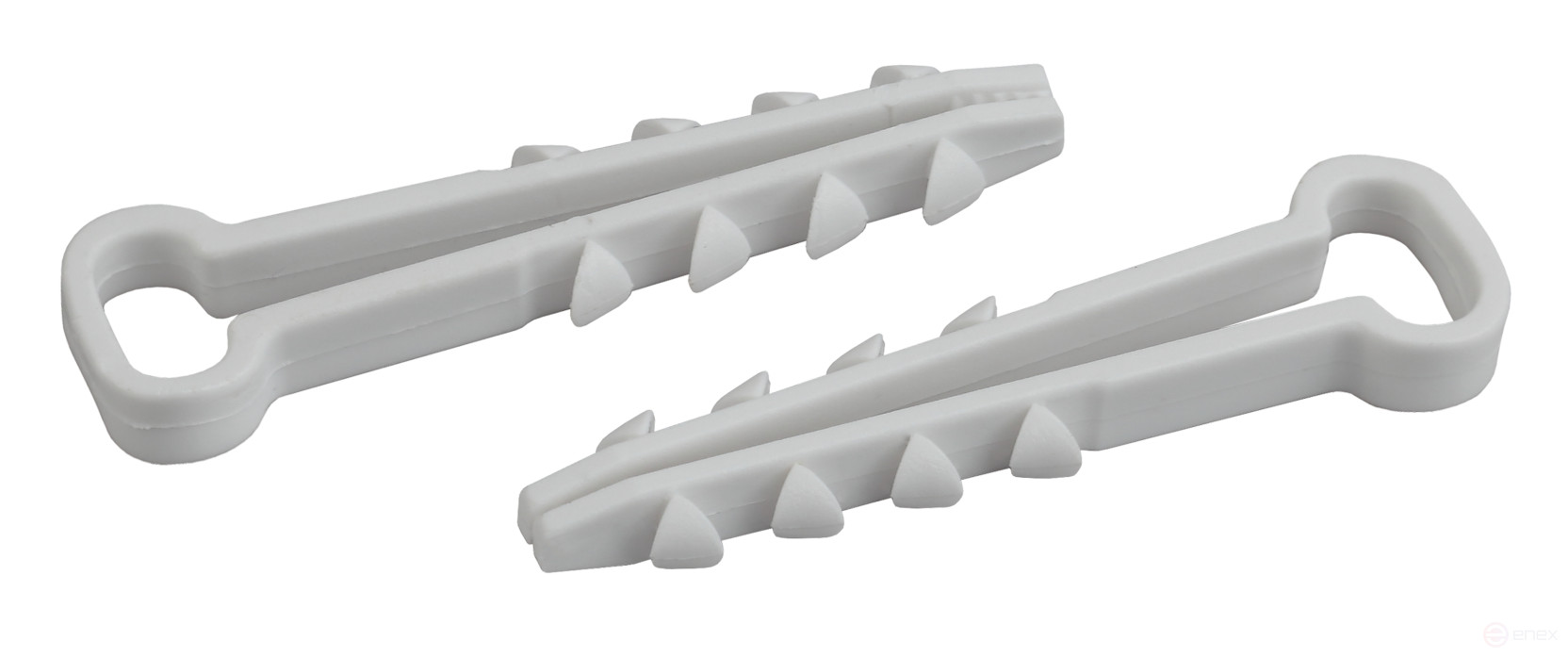 Хомут дюбельный ЭРА DXP-5-8-w-100 для плоского кабеля 5-8мм белый 100шт