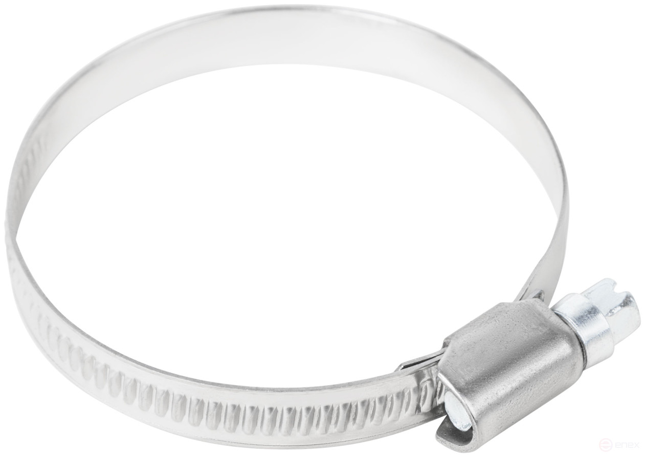 Хомут обжимной накатной, ширина 9 мм, нерж.сталь 40-60 мм