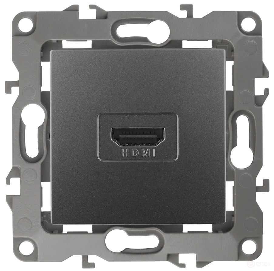Розетка ЭРА Серия 12 12-3114-12 HDMI IP20 графит