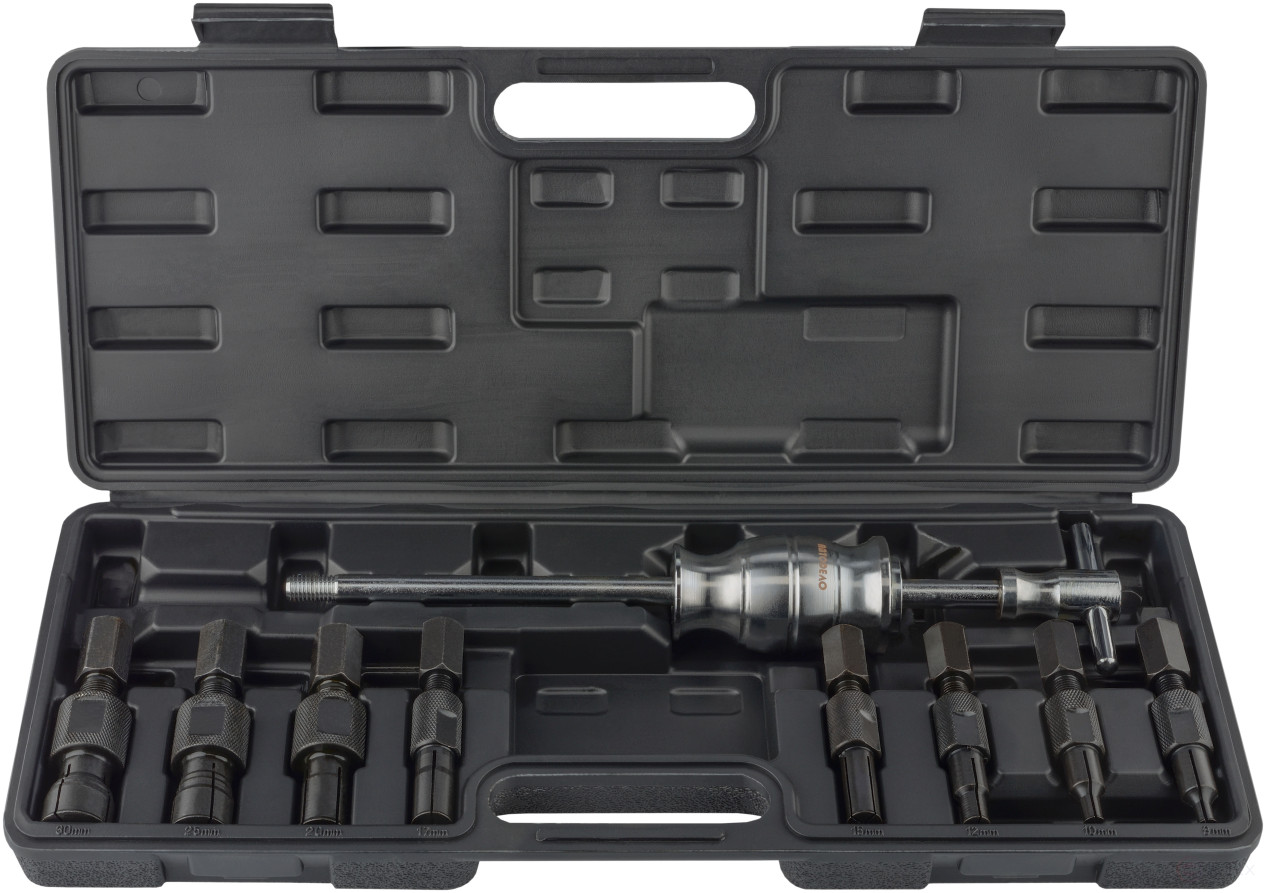 Набор съемников подшипников цангового типа с обратным молотком 9 пр. (8-32 мм) АвтоDело 44609